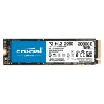 Crucial P2 disco duro sólido de 2 TB M.2 PCIe 3.0 NVMe con tecnología 3D NAND, SKU: CT2000P2SSD8T