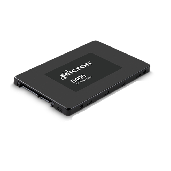 Micron 5400 PRO SSD 1.92 TB con 3D TLC NAND SSD Micron 5400 PRO de 1.92 TB, formato 2.5 pulgadas, interfaz Serial ATA III, tecnología 3D TLC NAND, SKU MTFDDAK1T9TGA-1BC1ZABYYR