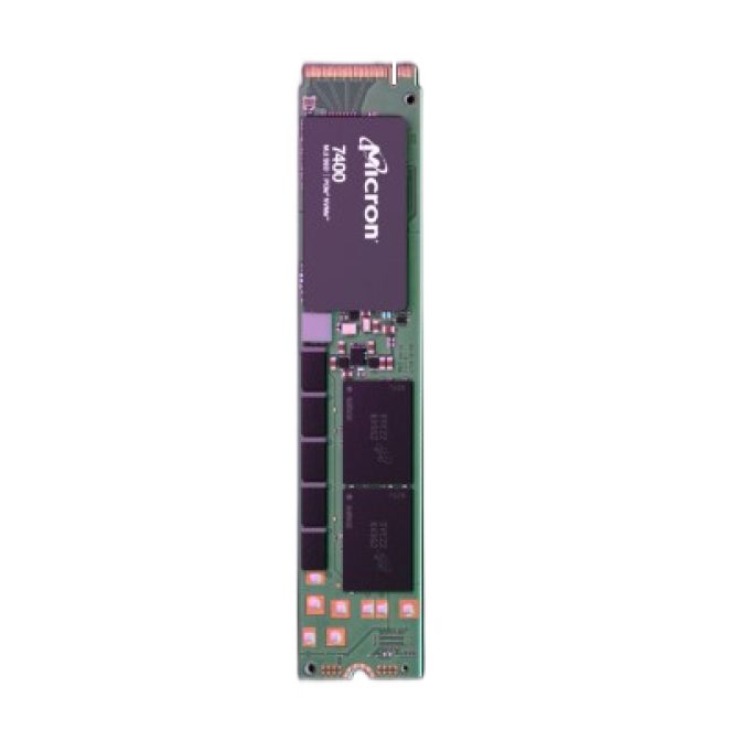 Micron 7400 PRO 1.92 TB SSD M.2 con PCIe 4.0 Disco duro Micron 7400 PRO de 1.92 TB, formato M.2, interfaz PCI Express 4.0, tecnología NVMe y memoria 3D TLC NAND, SKU MTFDKBG1T9TDZ-1AZ1ZABYYR