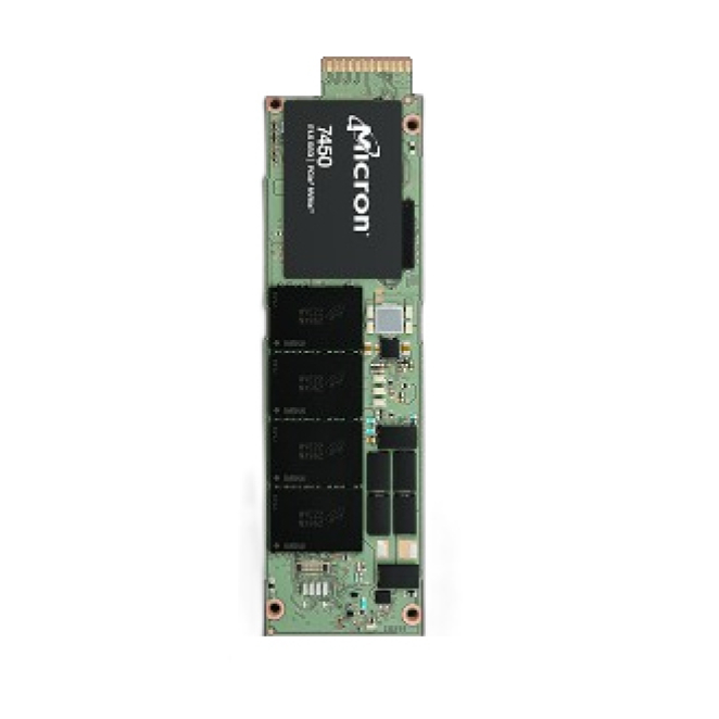 Micron 7450 PRO SSD 7,68 TB PCIe 4.0 de alta capacidad Disco duro sólido Micron 7450 PRO de 7,68 TB con conexión PCI Express 4.0 y memoria 3D TLC NAND, SKU MTFDKBZ7T6TFR-1BC1ZABYYR