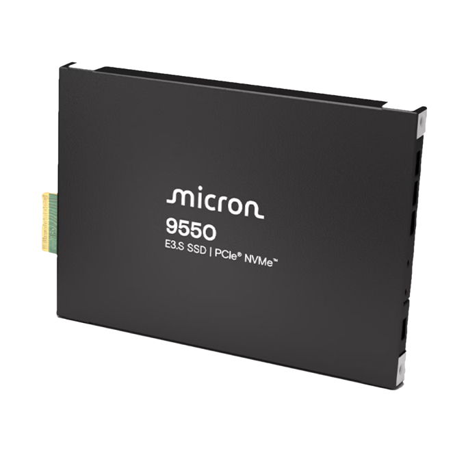 Micron 9550 PRO E3.S PCIe 5.0 NVMe 3.84 TB SSD Micron 9550 PRO SSD con 3.84 TB de capacidad, E3.S PCI Express 5.0 y 3D TLC NAND, SKU: MTFDLBQ3T8THA-1BK1DABYYR