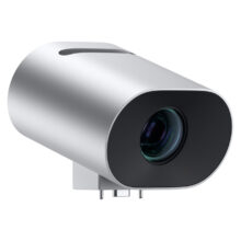 Imagen de la Microsoft Surface Hub 2 Smart Camera en color Platino, SKU 2IN-00004, diseñada para videoconferencias de alta resolución