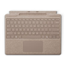 Imagen de un Microsoft Surface Pro Cover Beige, SKU 8XA-00156, un teclado elegante y funcional para Surface Pro.