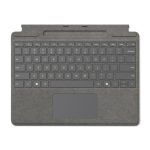 Teclado para móvil Microsoft Cover port Platino, SKU 8XB-00197. Ideal para dispositivos móviles con diseño elegante en color platino.
