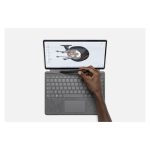 Imagen de la tablet Microsoft Surface Pro X con 256 GB de almacenamiento, 16 GB de RAM, pantalla de 13 pulgadas, Wi-Fi 5 y sistema operativo Windows 11 Pro en color platino (SKU: E8I-00004).