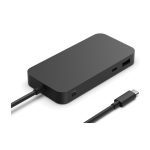 Microsoft Surface USB4 Dock alámbrico en color negro, ideal para conexiones rápidas y eficaces, SKU EP2-19975