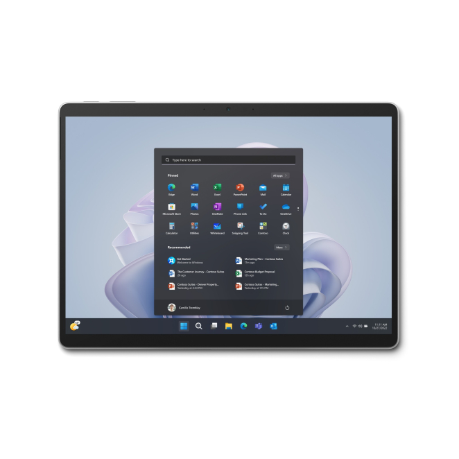 Microsoft Surface Pro 9 con Intel Core i5 y 512 GB de almacenamiento Tablet Microsoft Surface Pro 9 de 13 pulgadas con Intel Core i5, 512 GB de almacenamiento, 8 GB de RAM, Wi-Fi 6E y Windows 11 Pro en color platino, SKU QHB-00004