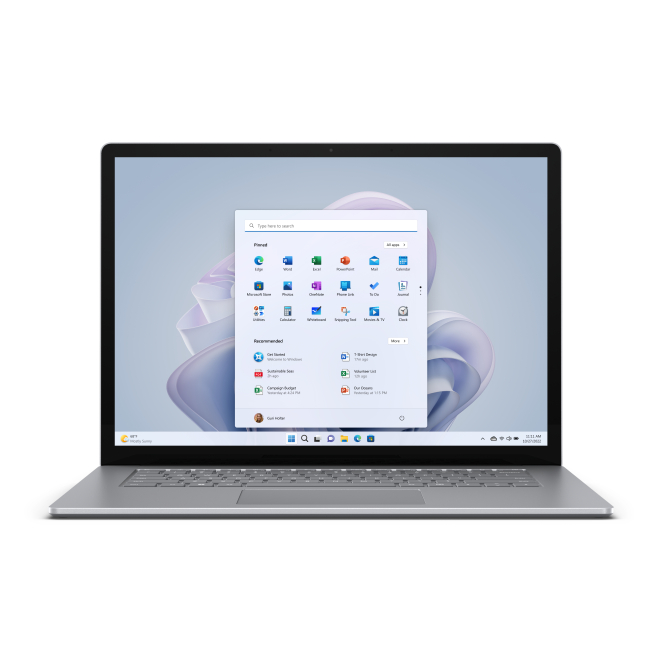 Microsoft Surface Laptop 5 con Intel Core i7 y pantalla táctil de 15 pulgadas Imagen del Microsoft Surface Laptop 5, portátil con Intel Core i7-1265U, pantalla táctil de 15 pulgadas, 8 GB de RAM LPDDR5x, 512 GB SSD y Wi-Fi 6, SKU RFI-00009