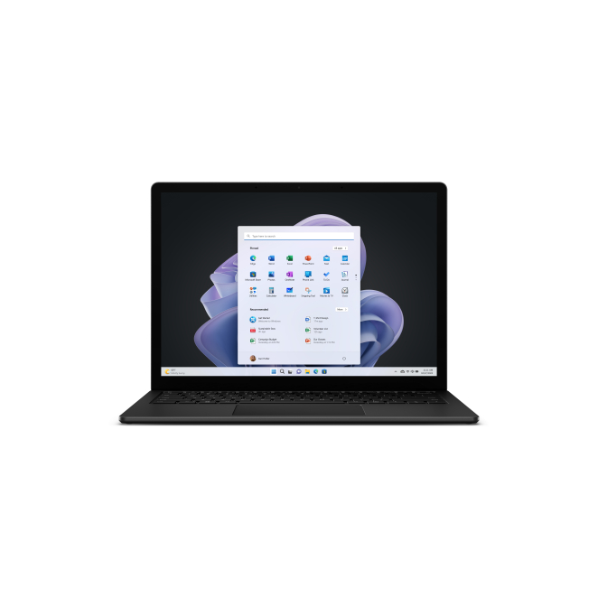 Microsoft Surface Laptop 5 Intel Core i7 con pantalla táctil de 15 pulgadas. Microsoft Surface Laptop 5 Intel Core i7-1265U, 16 GB LPDDR5x-SDRAM, 512 GB SSD, Wi-Fi 6, Windows 11 Pro, Negro, SKU RIQ-00032.