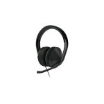 Imagen de los auriculares alámbricos de Microsoft para juegos, modelo S4V-00013, con diseño de diadema en color negro