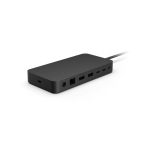 Dock Microsoft Surface Thunderbolt 4 en color negro, alta velocidad de transferencia y versatilidad. SKU T8H-00004
