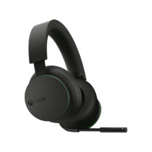 Auriculares inalámbricos Microsoft Xbox con diadema de juego, conexión USB Tipo C y Bluetooth en color negro. SKU: TLL-00002