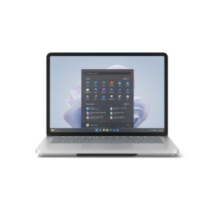 Microsoft Surface Laptop Studio 2, modelo híbrido 2-en-1 con Intel Core i7-13800H, pantalla táctil de 14.4 pulgadas, 32 GB de memoria LPDDR5x-SDRAM, 1 TB SSD y tarjeta gráfica NVIDIA GeForce RTX 4050. SKU: Z1J-00009