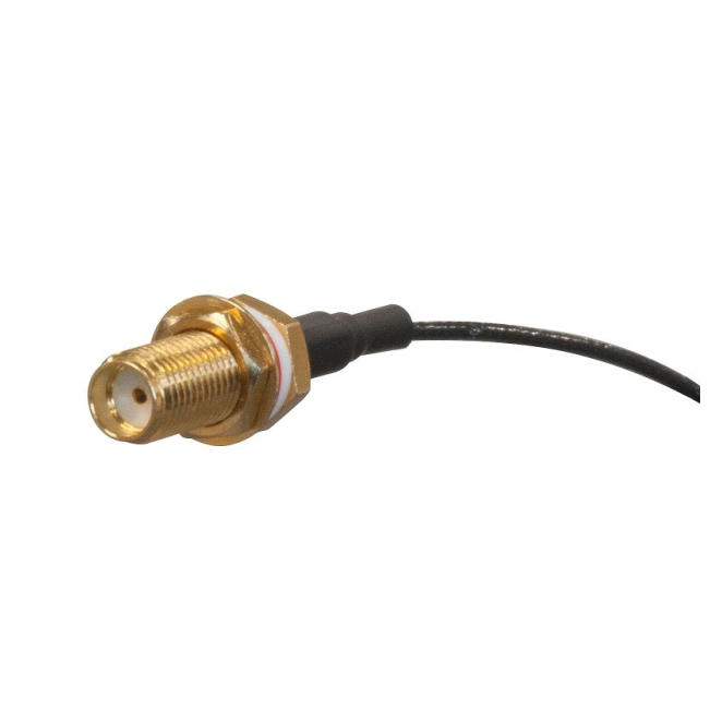 Mikrotik cable coaxial SMA negro de alta calidad Cable coaxial SMA negro Mikrotik modelo ACSMAUFL, ideal para conexiones de alta frecuencia y durabilidad