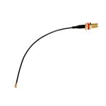 Cable coaxial SMA negro Mikrotik modelo ACSMAUFL, ideal para conexiones de alta frecuencia y durabilidad
