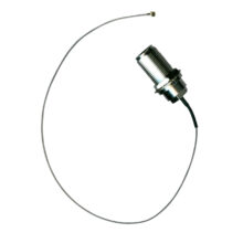 Imagen del cable coaxial Mikrotik ACUFL con conector U.fl-HIROSE, clase N, fabricado en aluminio y color negro. SKU: ACUFL