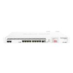 Router Mikrotik CCR1036-8G-2S+ blanco con puertos Gigabit Ethernet y soporte de velocidades altas