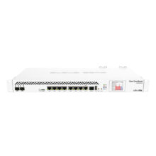 Router Mikrotik CCR1036-8G-2S+ blanco con puertos Gigabit Ethernet y soporte de velocidades altas