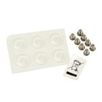 Router Mikrotik modelo CCR2004-1G-12S+2XS, color blanco, con 12 puertos SFP+, 2 puertos XS y Gigabit Ethernet