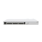 Router Mikrotik CCR2116-12G-4S+ con Gigabit Ethernet blanco, 12 puertos y 4 slots SFP+. SKU CCR2116-12G-4S+