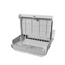 Imagen del MikroTik netFiber 9 con Gigabit Ethernet (10/100/1000), PoE blanco, SKU CRS310-1G-5S-4S+OUT