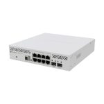 Switch gestionado Mikrotik CRS310-8G+2S+IN con L3 Smart, Ethernet 2.5G y PoE en blanco