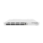 Switch gestionado Mikrotik CRS317-1G-16S+RM L3 en gris, 1U, 16 puertos SFP+ y 1 puerto Gigabit Ethernet. SKU: CRS317-1G-16S+RM