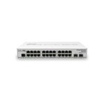 Switch gestionado Gigabit Ethernet de Mikrotik modelo CRS326-24G-2S+IN con PoE, color blanco y 24 puertos