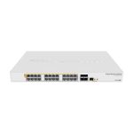 Imagen del switch gestionado L2/L3 Mikrotik CRS328-24P-4S+RM con 24 puertos Gigabit Ethernet y PoE, SKU CRS328-24P-4S+RM