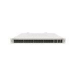 Switch Gestionado Mikrotik CRS354-48G-4S+2Q+RM con 48 puertos Gigabit Ethernet, 4 puertos SFP+ y 2 puertos QSFP+ en color gris, SKU CRS354-48G-4S+2Q+RM