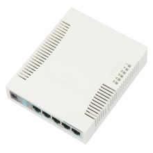 Switch Mikrotik RB260GS Gigabit Ethernet (10/100/1000) con Energía sobre Ethernet (PoE), color blanco. SKU: RB260GS