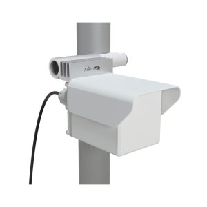 Imagen del Mikrotik Cube 60Pro ac, dispositivo de red inalámbrica con velocidad de 433 Mbit/s, color blanco y soporte para PoE. SKU: CUBEG-5AC60AY