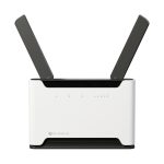 Router Mikrotik Chateau PRO ax en gris y blanco, soporta velocidad de hasta 3548 Mbit/s y cuenta con Energía sobre Ethernet (PoE), SKU H53UiG-5HaxQ2HaxQ