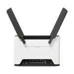 Router Mikrotik Chateau PRO ax en gris y blanco, soporta velocidad de hasta 3548 Mbit/s y cuenta con Energía sobre Ethernet (PoE), SKU H53UiG-5HaxQ2HaxQ