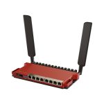 Router inalámbrico Mikrotik L009UiGS-2HaxD-IN con Gigabit Ethernet, banda única de 2.4 GHz y color rojo, SKU L009UIGS-2HAXD-IN