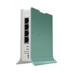 Mikrotik hAP router inalámbrico Gigabit Ethernet, banda única de 2.4 GHz, colores verde y blanco, SKU L41G-2AXD