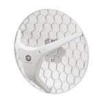 Vista del Mikrotik LHG 5 ax, un dispositivo de redes inalámbricas que soporta hasta 1200 Mbit/s y es compatible con PoE. SKU: LHG-5axD