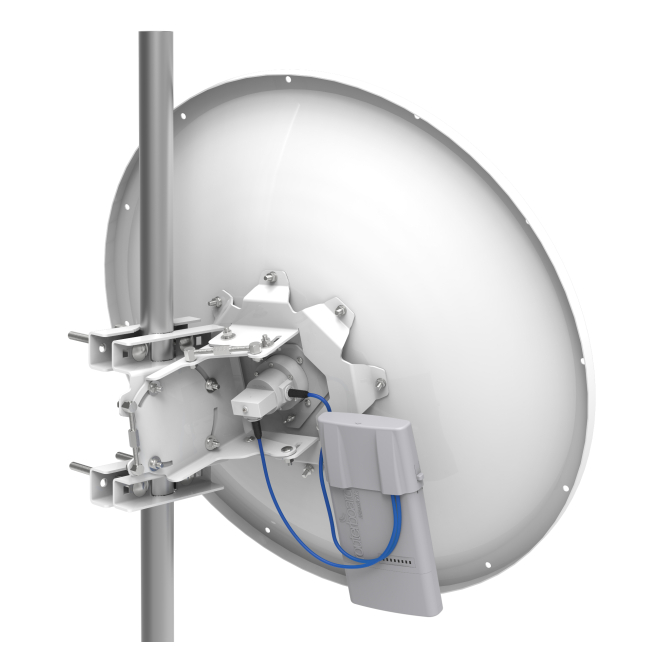 Mikrotik mANT30 PA antena RP-SMA de 30 dBi para red Imagen de la antena Mikrotik mANT30 PA con conector RP-SMA y ganancia de 30 dBi, SKU MTAD-5G-30D3-PA