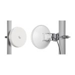 Router inalámbrico Mikrotik Wire nRAY 2000 Mbit/s en color blanco, compatible con Energía sobre Ethernet (PoE), SKU NRAYG-60ADPAIR