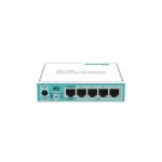 Router Mikrotik RB750GR3 con puertos Gigabit Ethernet, color Turquesa y Blanco, SKU RB750GR3
