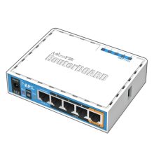 Router inalámbrico Mikrotik HAP ac lite blanco con velocidad de 733 Mbit/s y soporte para Energía sobre Ethernet, SKU RB952UI-5AC2ND