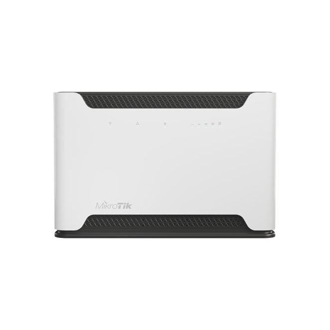 Mikrotik Chateau LTE12 Router Inalámbrico Gigabit de Doble Banda Mikrotik Chateau LTE12 router inalámbrico Gigabit Ethernet de doble banda 2.4 GHz y 5 GHz con 4G, en colores negro y blanco. SKU: RBD53G-5HACD2HND-TC&EG12-EA