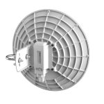 RBDynaDishG-5HacD, Router inalámbrico Mikrotik DynaDish 5 de color blanco, con tecnología de Energía sobre Ethernet (PoE) para redes inalámbricas.