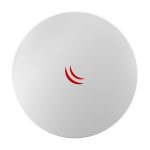Imagen de la antena para red Mikrotik DynaDish 6 con especificaciones de 25dBi y rango de frecuencia de 5.9 a 6.4GHz, SKU RBDYNADISHG-6HND