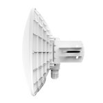 Imagen de la antena para red Mikrotik DynaDish 6 con especificaciones de 25dBi y rango de frecuencia de 5.9 a 6.4GHz, SKU RBDYNADISHG-6HND