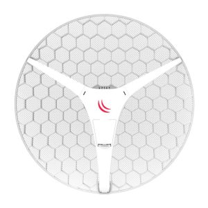 Antena de red inalámbrica Mikrotik LHG XL HP5 con 27,5 dBi de ganancia, SKU RBLHG-5HPnD-XL4pack