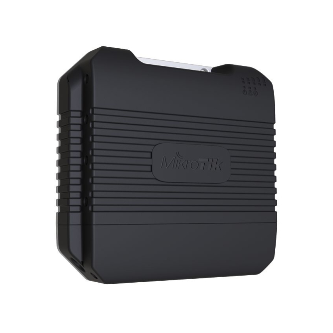 Mikrotik LtAP LTE kit 300 Mbit/s con PoE y soporte LTE Módem router inalámbrico Mikrotik LtAP LTE kit de 300 Mbit/s en color negro, con soporte Power over Ethernet (PoE) y SKU RBLTAP-2HND&R11E-LTE