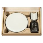 Antena inalámbrica Mikrotik SXT SA5 en color blanco, con soporta Energía sobre Ethernet (PoE), SKU RBSXTG-5HPND-SAR2