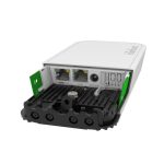 Router Mikrotik wAP ac LTE kit con velocidad de 867 Mbit/s en color blanco y soporte para Energía sobre Ethernet (PoE). SKU: RBWAPGR-5HACD2HND&R11E-LTE