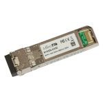 Imagen del módulo transceptor Mikrotik S+85DLC03D, compatible con fibra óptica, velocidad de 10000 Mbit/s y longitud de onda de 850 nm. SKU: S+85DLC03D